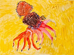 CRAB DE SALOME WATERCOLOR ON PAPER 12.09.2020 SHELTON,CT